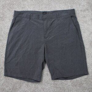 14th & Union Shorts Mens‎ 38 Gray Polyester Stretch Performance w/ 9" inseam